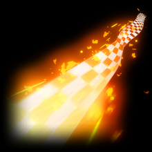 Chequered Flag (Boosts) Orange